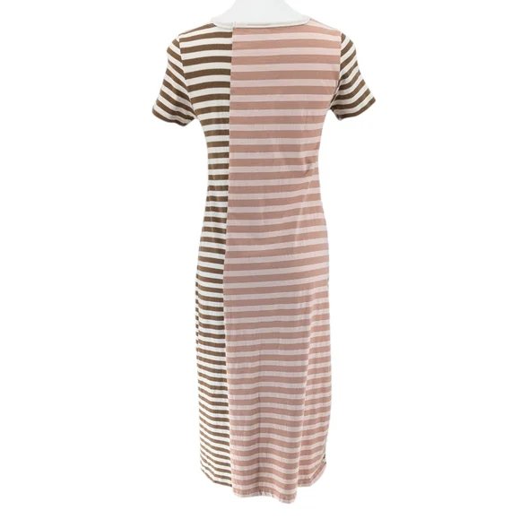 Anthropology Saturday Sunday Striped Midi Cotton Dress Size Small - Picture 9 of 11
